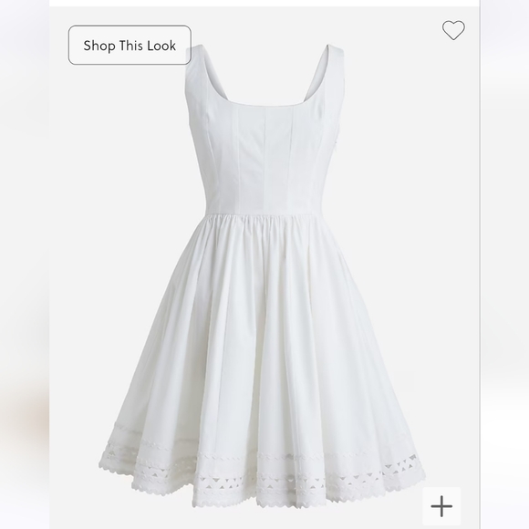 J. Crew Fit and Flare Dress with Rickrack Trim - Picture 10 of 12